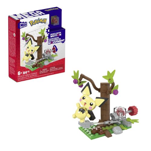 POKEMON Costruzioni – Pichu’s Forest Forage – Charmanders Fire Type Spin –  In Box (cm 16×18) 2ass…x6